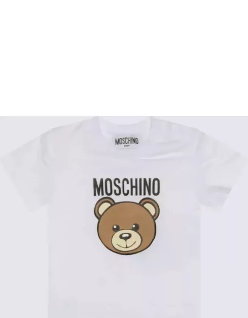 Moschino White Multicolour Cotton T-shirt