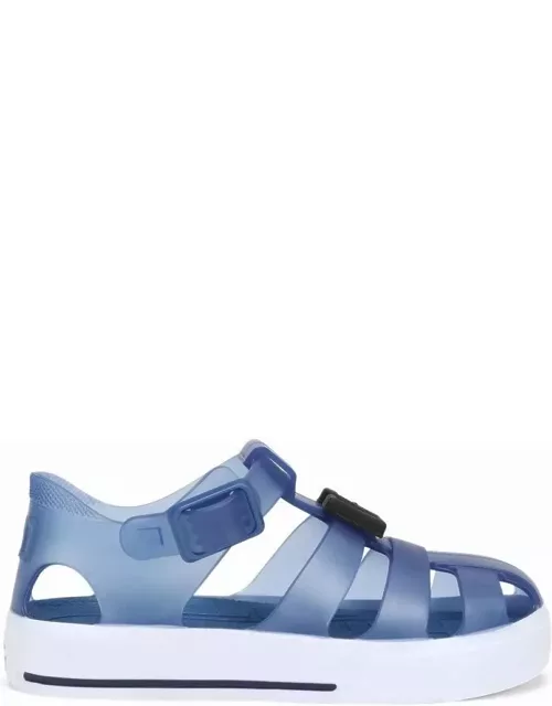 Dolce & Gabbana Blue Rubber Sandal
