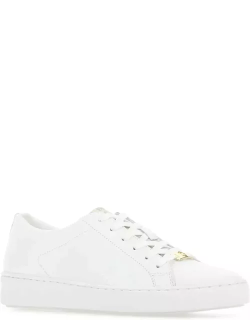 Michael Kors White Leather Keaton Sneaker