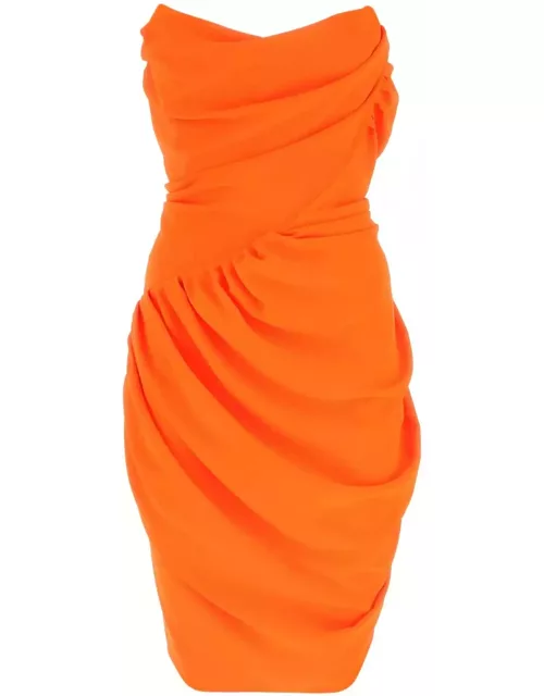 Vivienne Westwood Fluo Orange Polyester Pointed Corset Dres