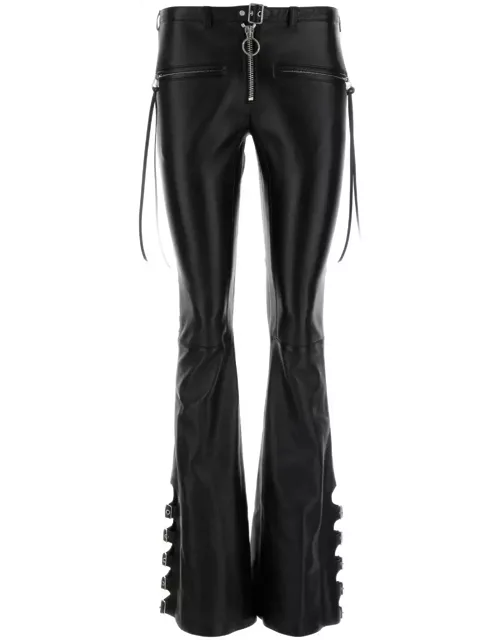 Courrèges Black Nappa Leather Pant