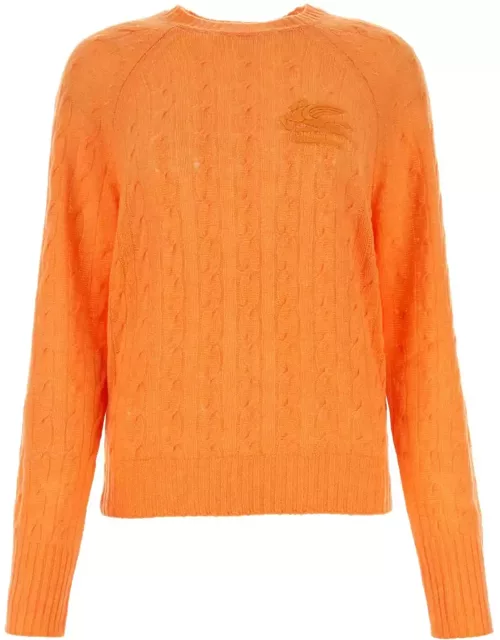 Etro Orange Cashmere Sweater
