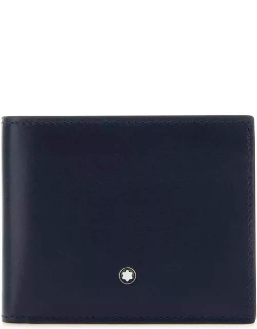 Montblanc Navy Blue Leather Wallet