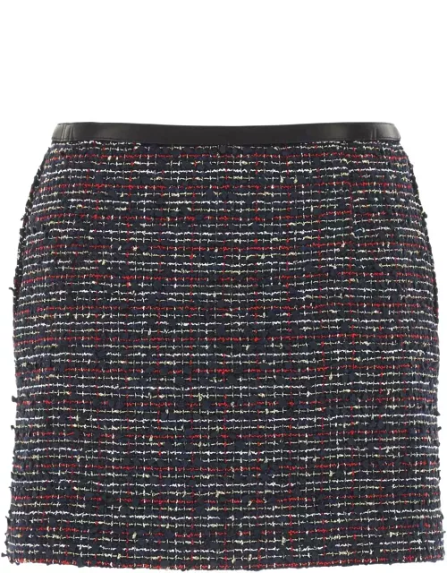Valentino Garavani Multicolor Bouclã© Mini Skirt