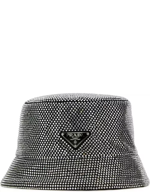 Prada Embellished Fabric Bucket Hat