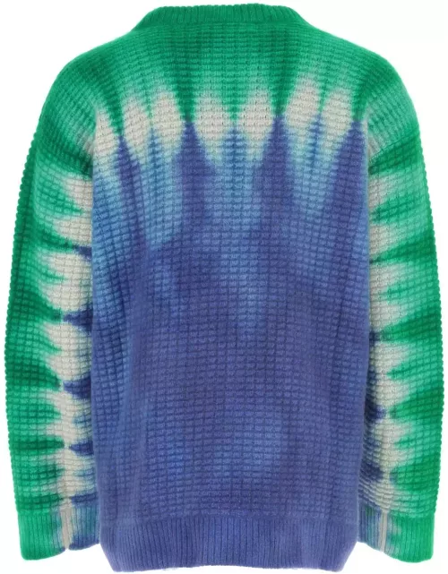 The Elder Statesman Multicolor Cashmere Sweater