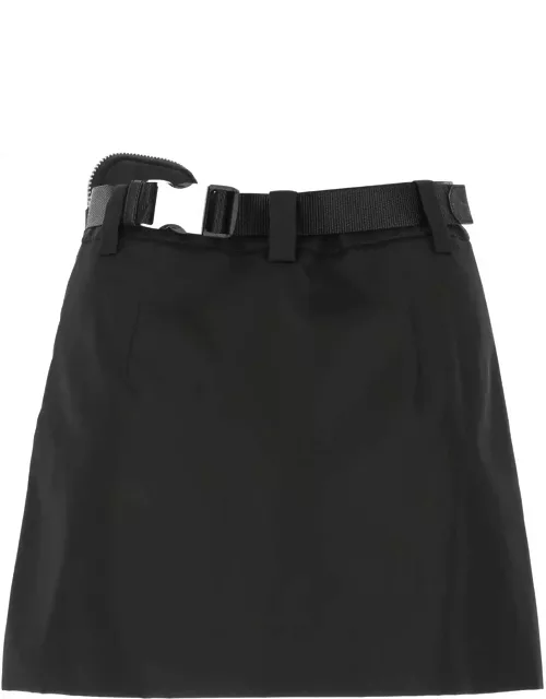 Prada Black Nylon Mini Skirt