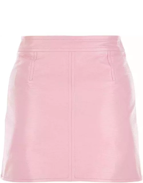 Courrèges Pastel Pink Vinyl Mini Skirt