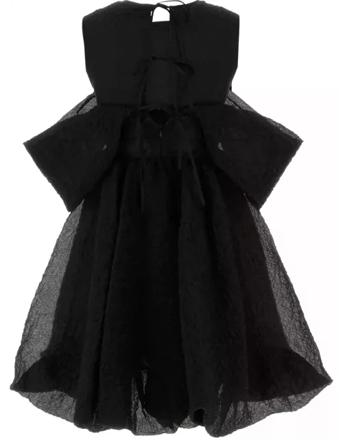 Cecilie Bahnsen Black Cotton Blend Mini Dres