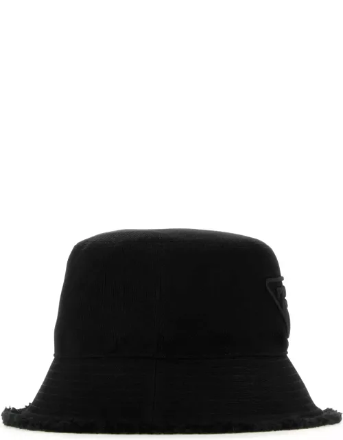 Prada Black Cotton Hat