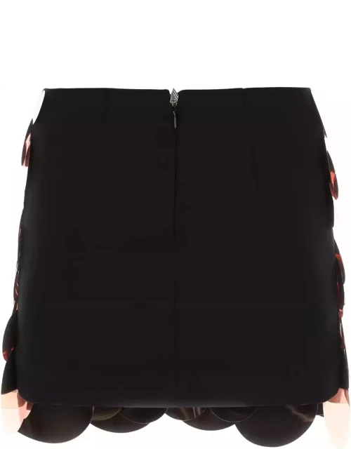 The Attico Embellished Jersey Rue Mini Skirt