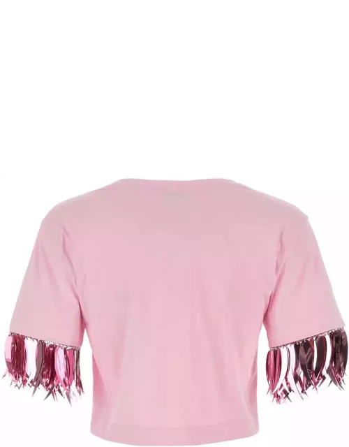 Paco Rabanne Pink Cotton T-shirt