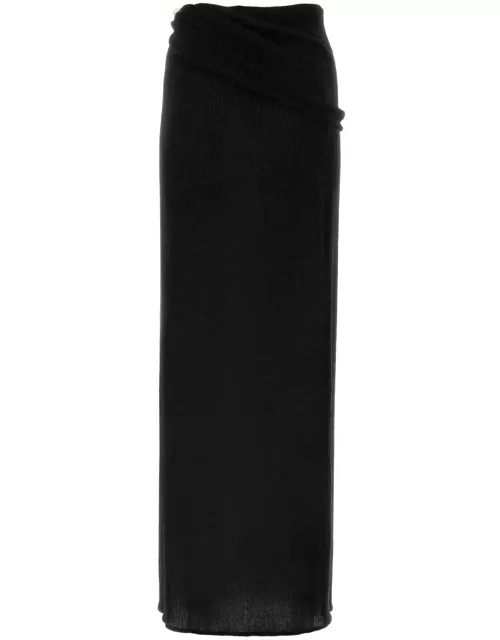Magda Butrym Black Stretch Lyocell Blend Skirt