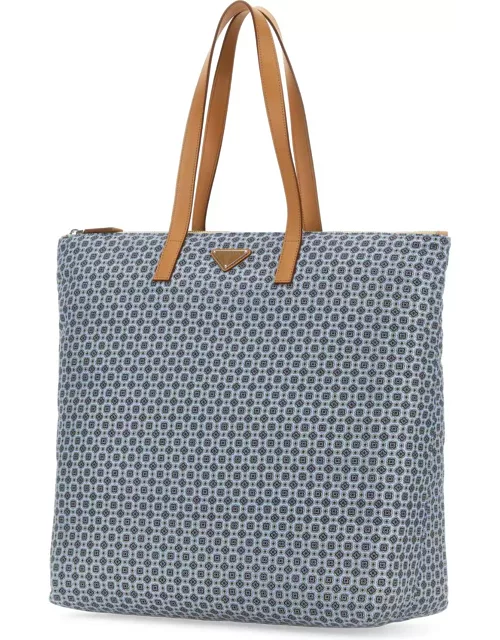 Prada Printed Re-nylon Shopping Bag