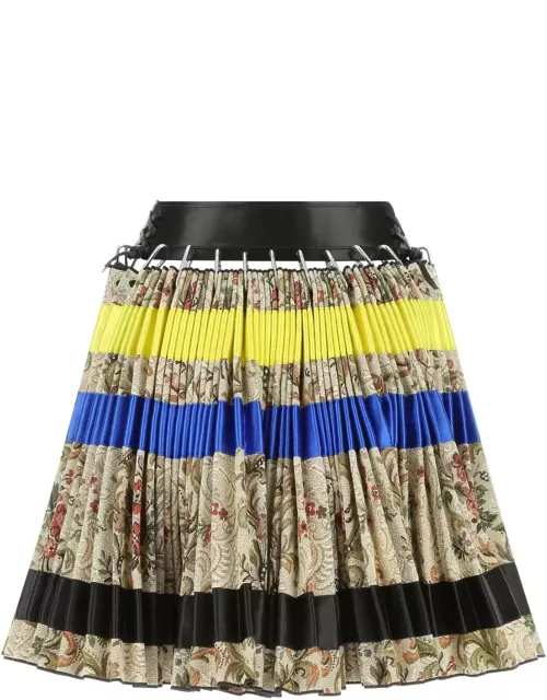 Chopova Lowena Multicolor Wool Mini Skirt