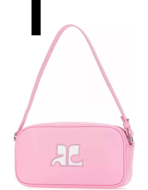 Courrèges Pink Leather Rã©ã©dition Shoulder Bag