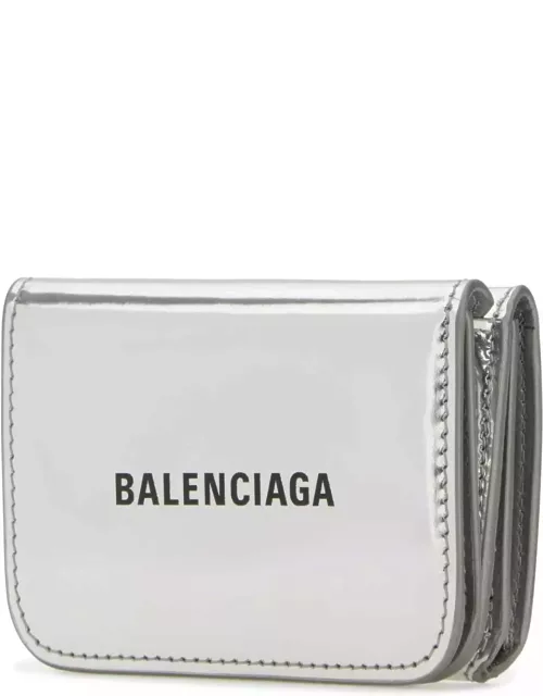 Balenciaga Silver Leather Wallet