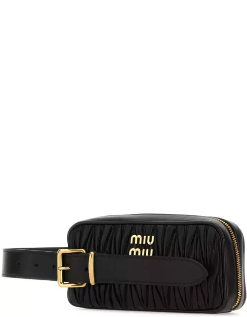 Miu Miu Black Leather Clutch
