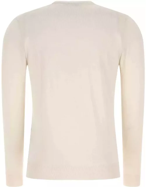 Fedeli Ivory Cashmere Blend Sweater