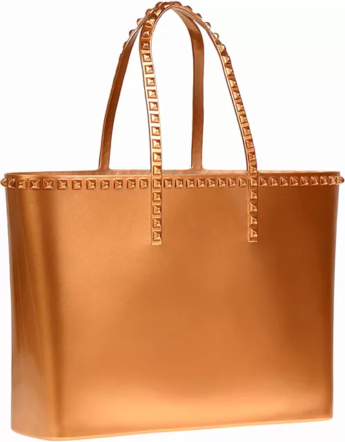 Angelica Large Tote - Metallic Jelly - Rose Gold