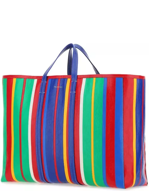 Balenciaga Multicolor Leather Large Barber Shopping Bag