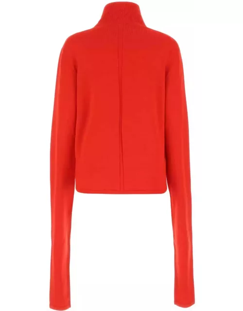 The Row Red Wool Carlus Sweater