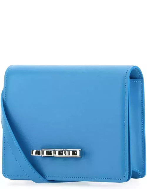 Alexander McQueen Light-blue Leather The Four Ring Clutch