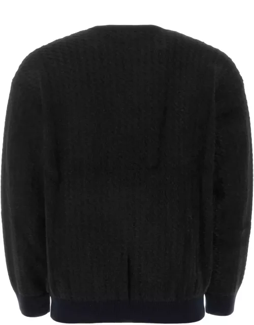 Giorgio Armani Black Wool Blend Sweater
