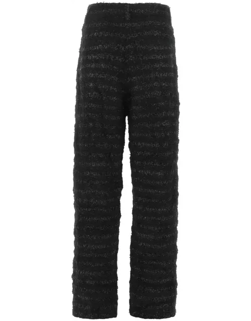 Balenciaga Black Tweed Wide-leg Pant