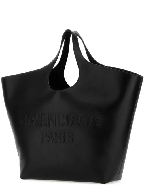 Balenciaga Black Leather Large Mary-kate Shopping Bag