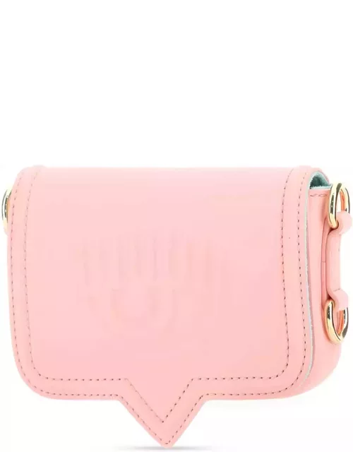 Chiara Ferragni Pink Synthetic Leather Mini Eyelike Crossbody Bag
