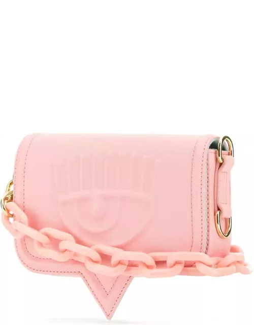 Chiara Ferragni Pink Synthetic Leather Small Eyelike Crossbody Bag
