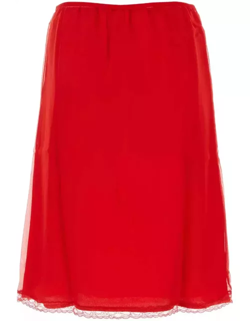 Gucci Silk Chiffon Skirt