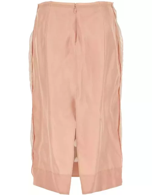Gucci Two-tone Silk Skirt