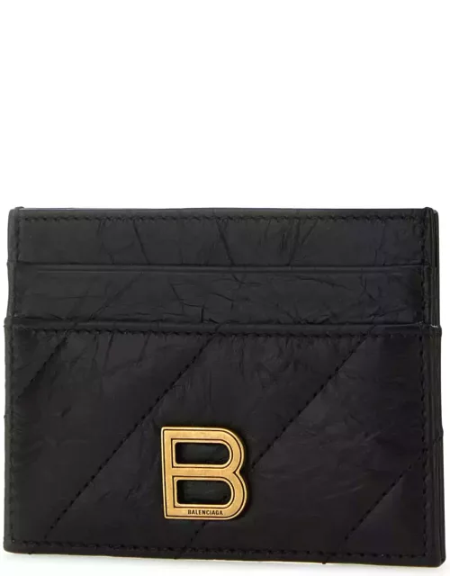 Balenciaga Logo Plaque Quilted Cardholder