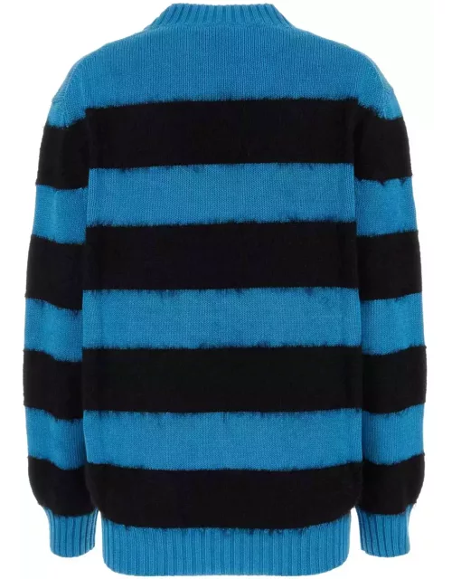 Alexander McQueen Embroidered Cotton Blend Sweater