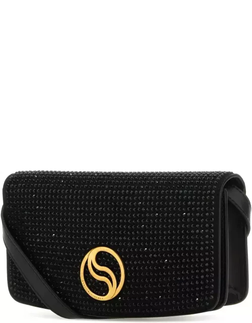 Stella McCartney Black Alter Mat Mini S-wave Wallet