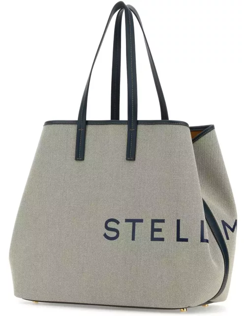 Stella McCartney Sand Canvas Logo Shopping Bag