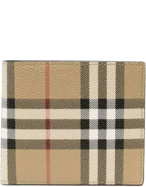 Burberry All-over Check Printed Bi-fold Wallet