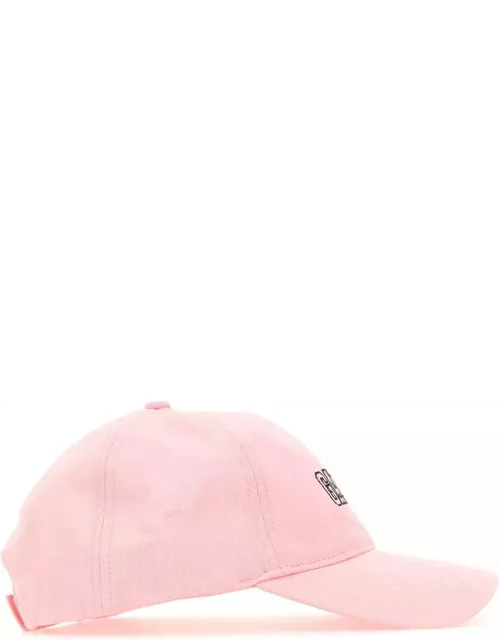 Ganni Pink Cotton Baseball Cap