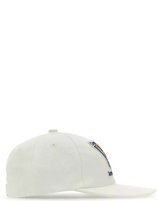 Casablanca Ivory Cotton Baseball Hat