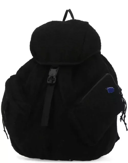 Ader Error Black Boucle Backpack