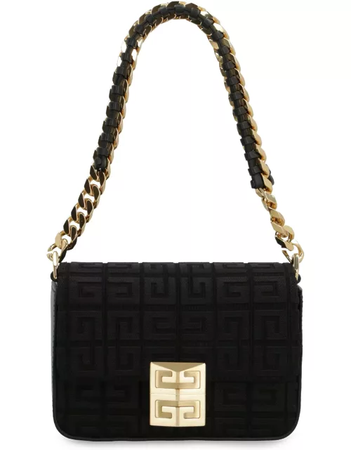 Givenchy Black Small Model 4g Bag With 4g Embroidery And Chain