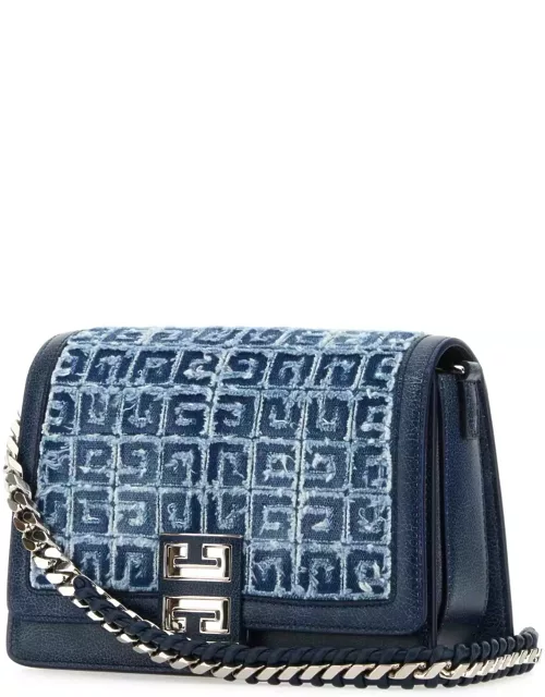 Givenchy Two-tone Denim And Leather Medium Multicarry Shoulder Bag