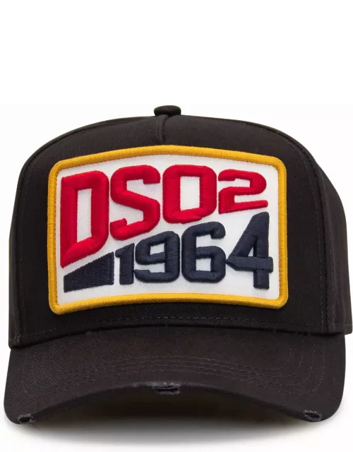 Dsquared2 Black Baseball Cap With Patch