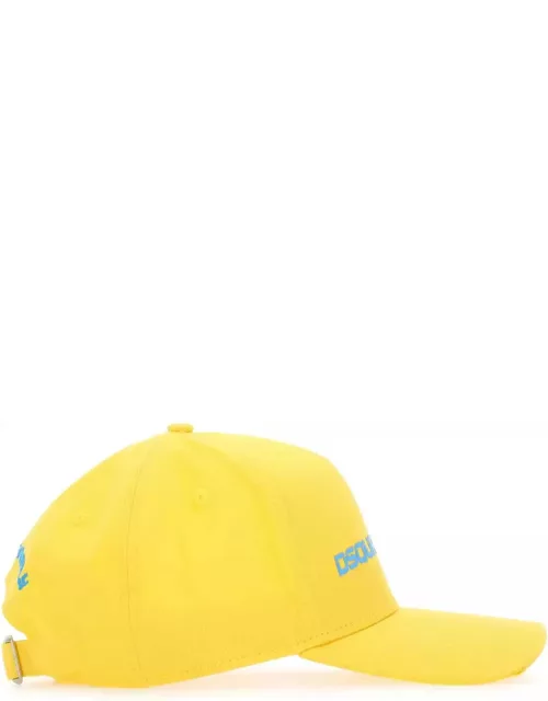 Dsquared2 Yellow Cotton Baseball Cap