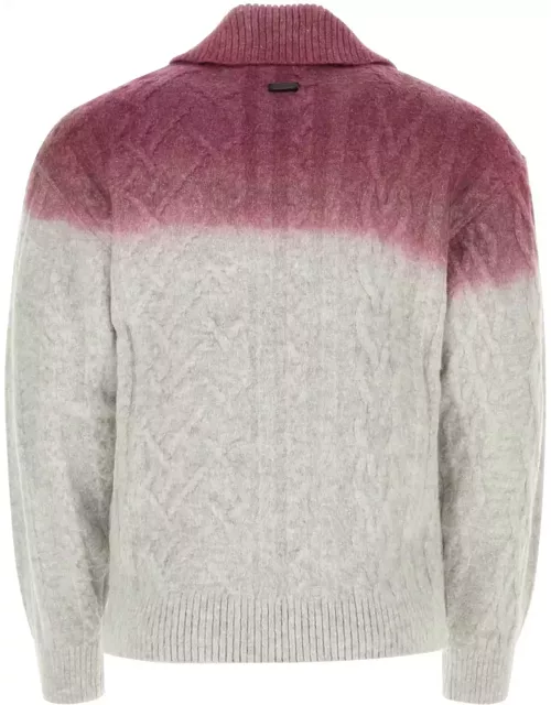 Ader Error Two-tone Stretch Acrylic Blend Sweater