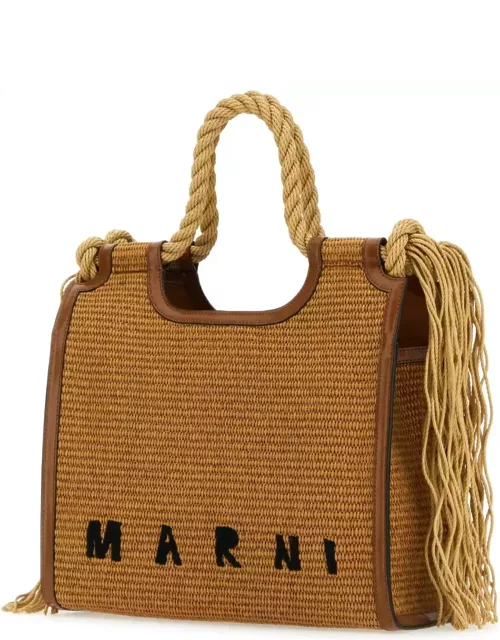 Marni Raffia Marcel Shopping Bag