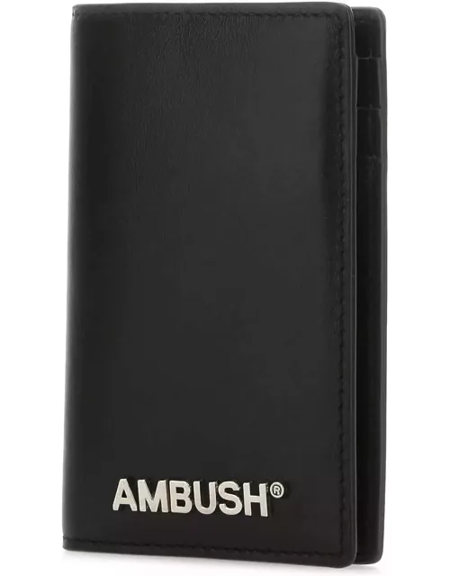 AMBUSH Black Leather Card Holder