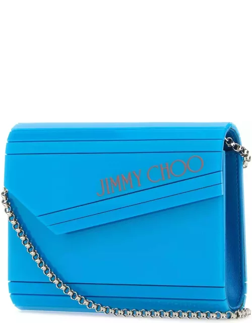 Jimmy Choo Turquoise Acrylic Candy Clutch